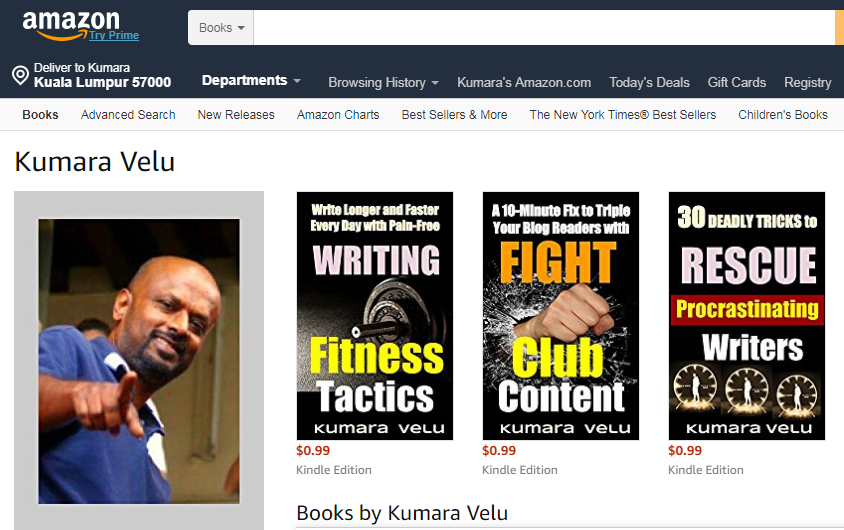 Kumara Velu Amazon Kindle Books