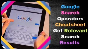 Google Search Operators Cheatsheet