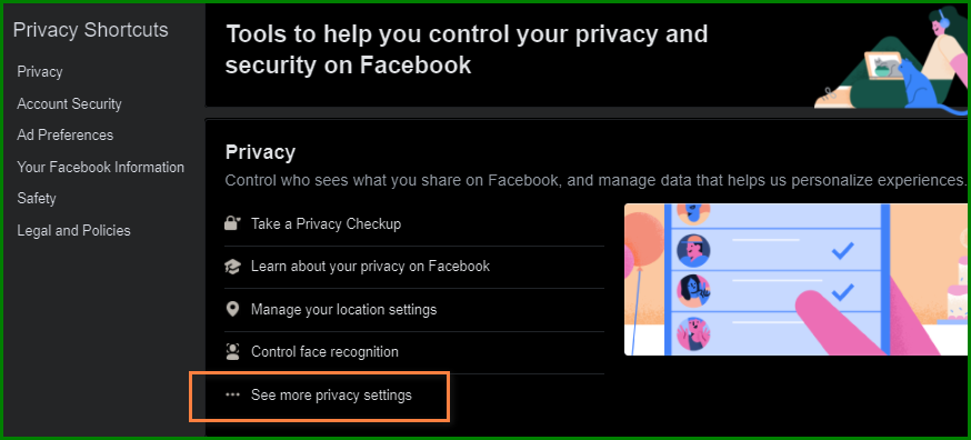 Make Facebook private on your desktop 2
