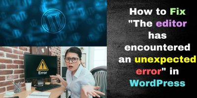 How to Fix The editor has encountered an unexpected error in WordPress