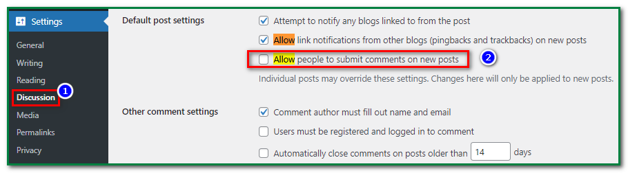 Disable Comments in WordPress Without Plugin 5