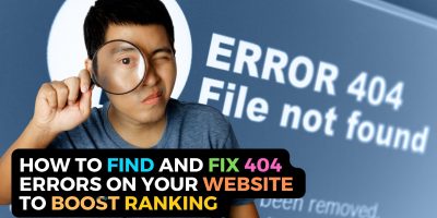 Find fix 404 errors on your website