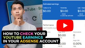 check your YouTube earnings in your Adsense account