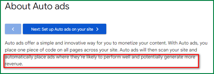 Increase Your Google Adsense CPC - run auto ads