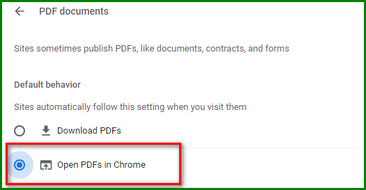 enable and disable the Chrome PDF viewer 
